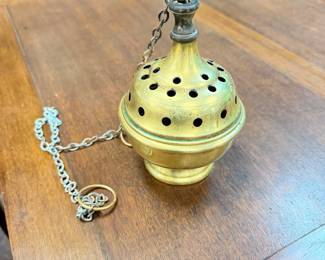Antique Brass Church Censer