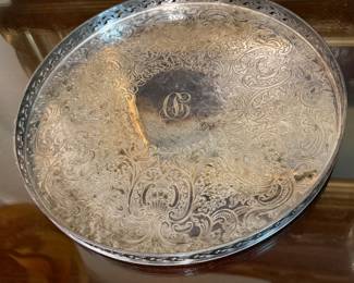 Large Barker Ellis Monogramed Tray