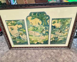 Framed Early 20th c. Drug Store Window Display for Phenolax