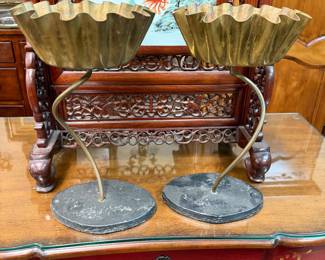 Pair MCM Style Plant Stands