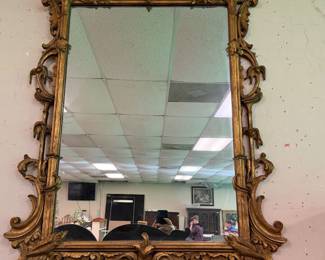 Carved Giltwood Mirror - Signed Friedman Bros. NY