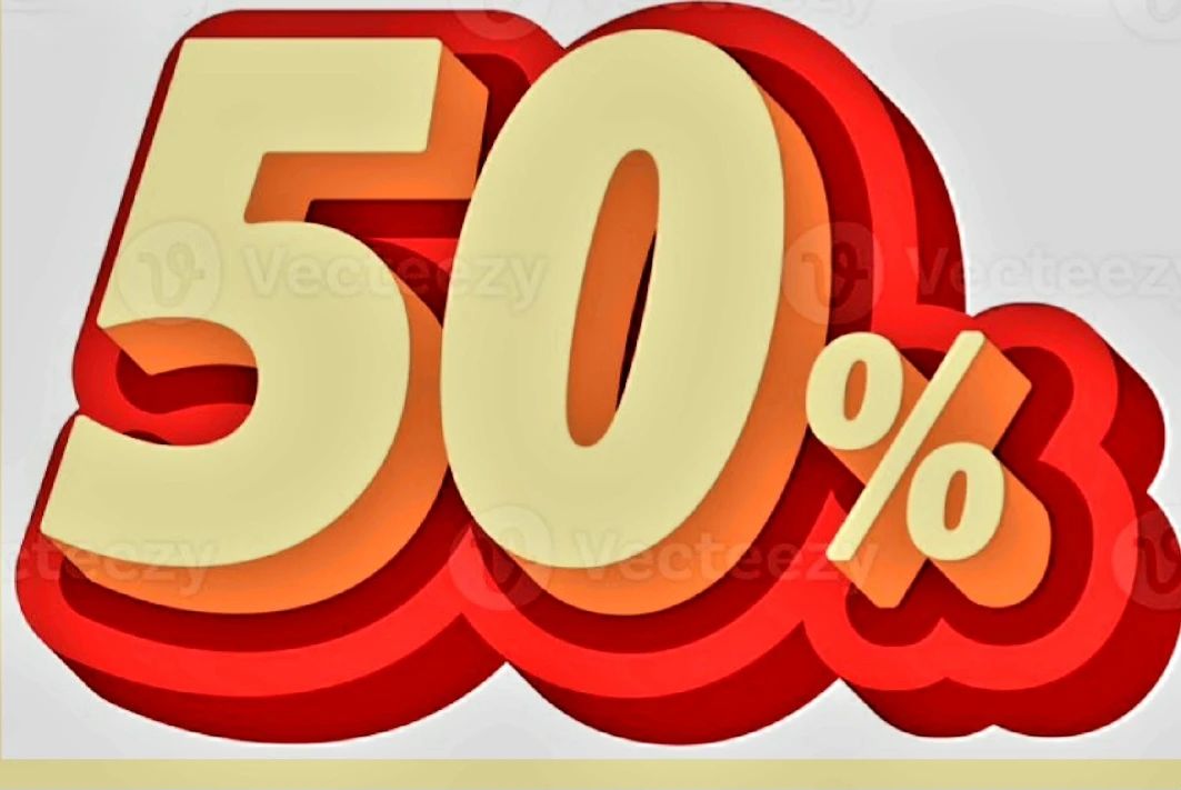 Saturday.... 50% off