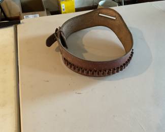 Leather ammo belt