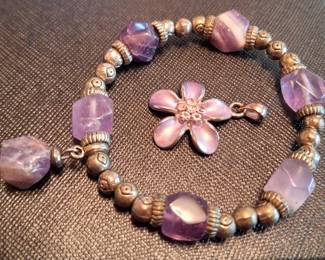 Bracelet and Pendant. 