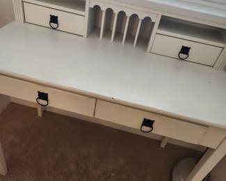Vintage Shabby Chic Style White Desk. 