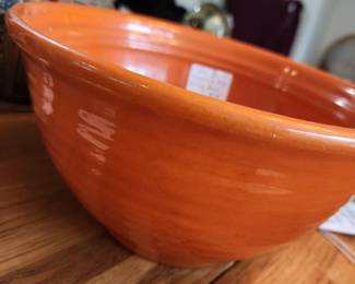 Orange Vintage 'Bauer' Bowl - Large. 