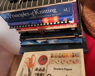 Sewing/Knitting and Art Books. 