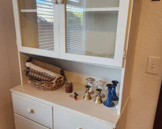 Shabby Chic Style White Cabinet. 