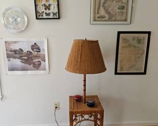 Rattan/Bamboo Table Lamp