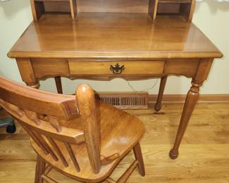 Vintage Ethan Allen writing desk and chair