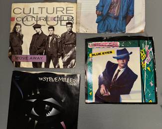 Culture Club, Steve Miller, Elton John and Billy Ocean 45 Records $4.00