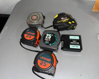 6 Tape Measurers $12.00