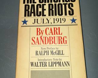 The Chicago Race Riots July 1919 by Carl Sandburg $3.00