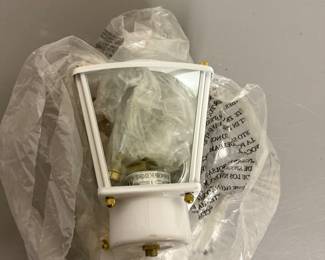 White Wall Mount Lantern $8.00