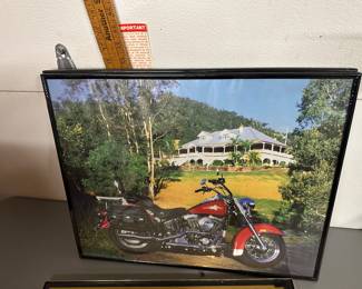 #4 Harley Davidson Framed Poster $8.00