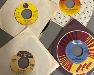 Johnny Lee, Barbra Streisand, Pretenders, Cher 45 Records $4.00
