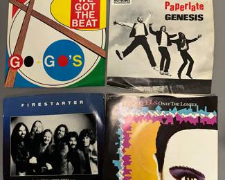 GoGo's, Genesis, Motels, Firestarter 45 Records $4.00