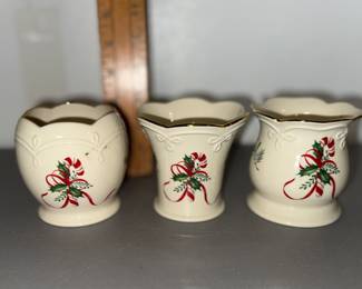 3 Lenox Candle Holders $6.00