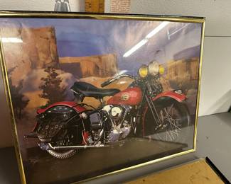 #2 Harley Davidson Framed Poster $8.00