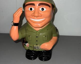 Talking Soldier Cookie Jar $20.00