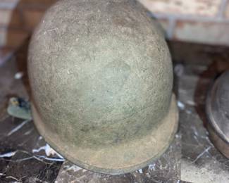 Metal military helmet