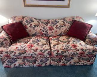 Floral sofa