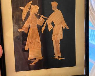 Asian straw art