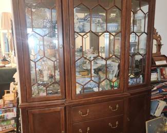 Large vintage china cabinet