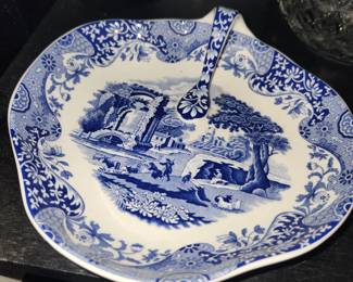 Spode Blue Italian handled tray