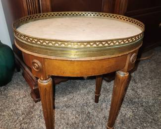 Marble top side table
