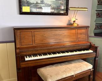 Everett Upright Piano w/Bench