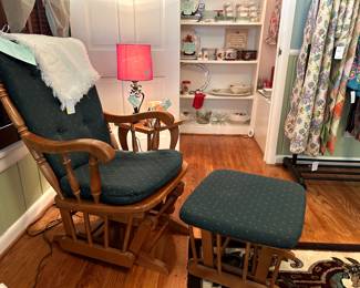 glider rocker with ottoman