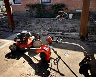 GREAT Lawn Equipment: Honda GCV160 Mower - works very well! Professional grade ECHO GT-225 tring trimmer and ECHO PB2520 2-stroke 170mph Gas Blower.