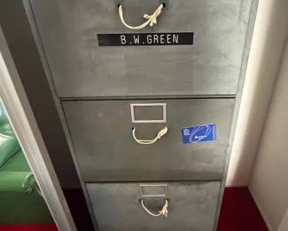 KVS082 - Vintage GF Superfiler metal filing cabinet 