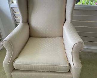 KVS065 - Vintage Queen Ann Wingback Chair