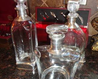 Pewter Decanter Set