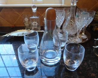 Nambe' (heavy bottom and fits nice in your hand)