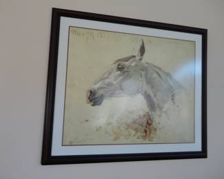 White Horse Gazelle by Henri De Toulouse Lautrec/ Large Framed Print and simply beautiful