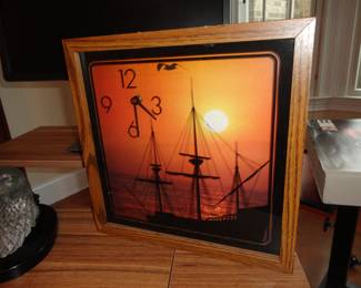 MCM Shadow Box Clock