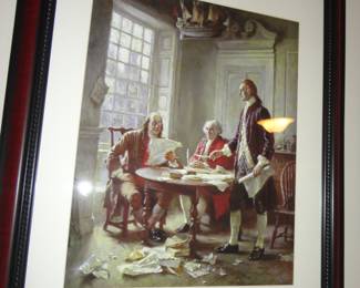 Writing the Declaration of Independence 1776 by Jean Leon Gerome Ferris
