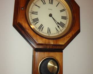 Vtg Verichron School House Pendulum Clock