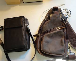 Leather Travel Bags (with charger)