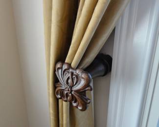 Curtains are all custom and lined (and best of all clean)