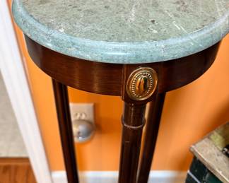 Marble top plant stand