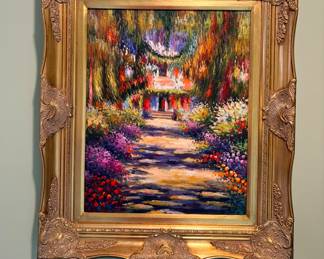 Monet "Garden Path at Giverny" replica 