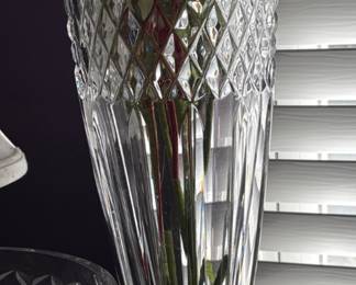 Tall Waterford Crystal vase