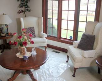 Pair of Wingback Chairs

