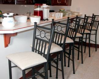 Set of 6 Bar Stools

