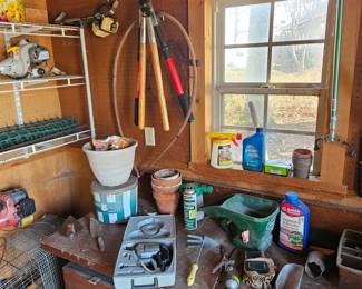 Various garden tools