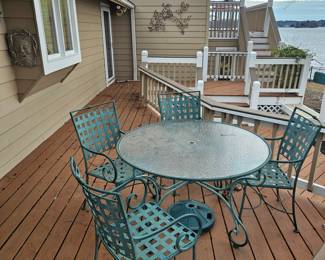 Metal Table and chairs